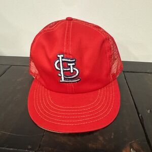 Vintage St Louis Cardinals Mesh Trucker Snapback Hat MLB